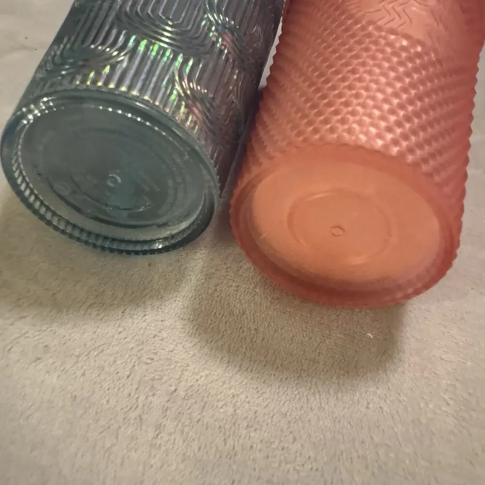 Starbucks Apron & Tumbler Lot 2022‎ Pink Lemonade & Mermaid Cold Cups 16 Oz